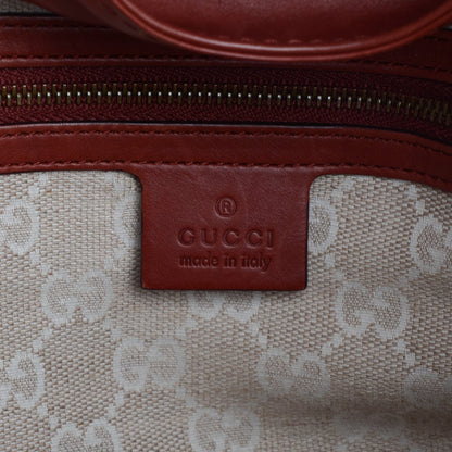 Gucci Calfskin Large Soft Stirrup Shoulder Bag Red 6 of 7