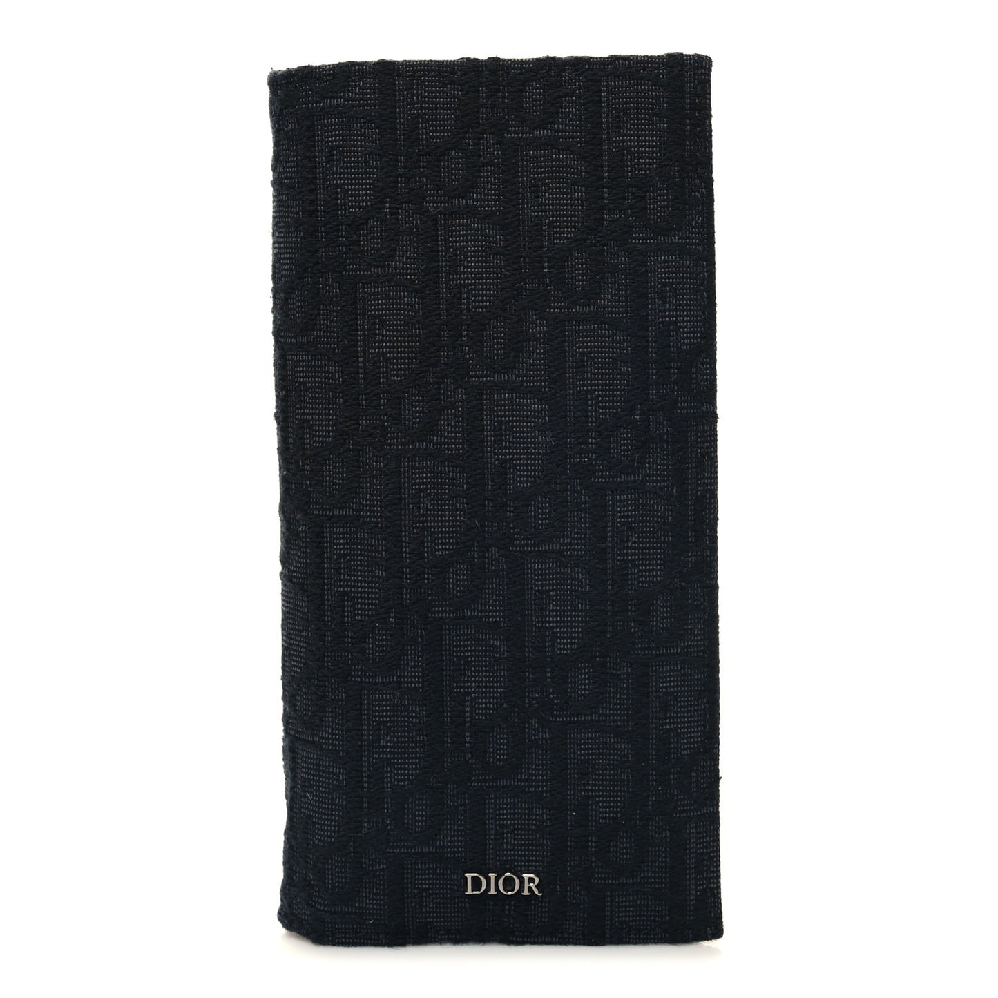 Oblique Vertical Wallet Black