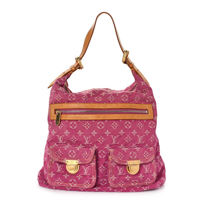 Louis Vuitton Denim Baggy GM Fuchsia 1 of 13