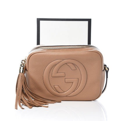 Gucci Pebbled Calfskin Small Soho Disco Bag Rose Beige 9 of 9