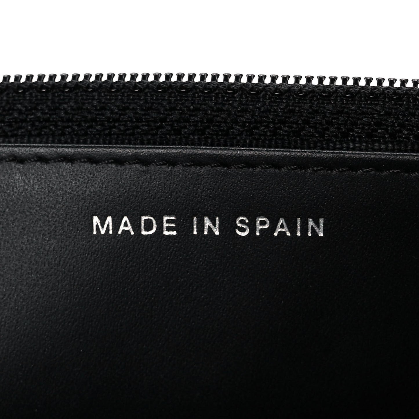 Patent Calfskin Quilted Reissue Wallet On Chain WOC Black