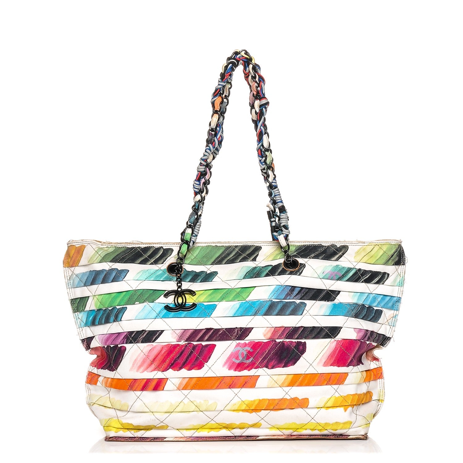 Chanel Canvas Colorama Large Zip Shopping Tote Multicolor 1 of 10
