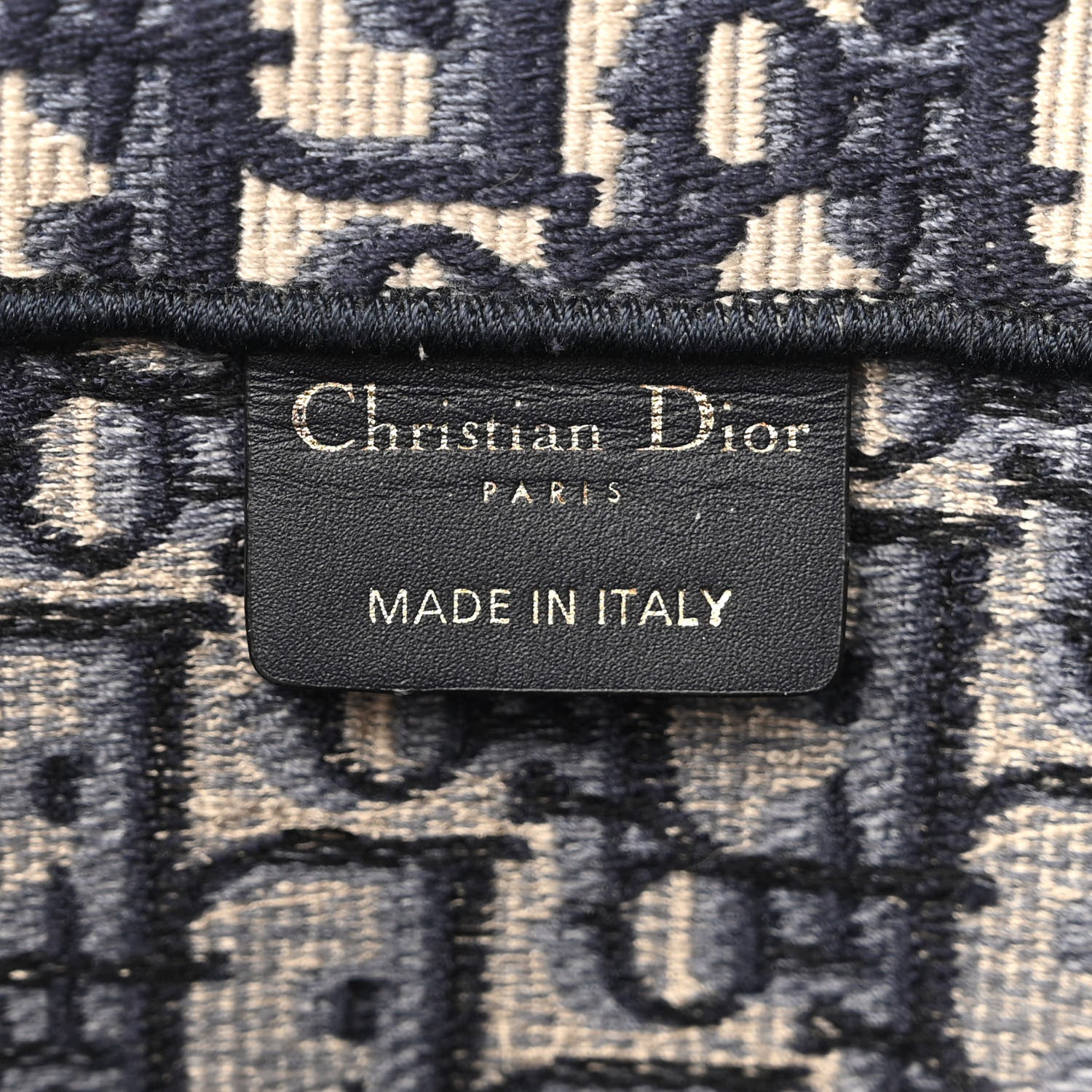 Christian Dior Oblique Medium Book Tote Blue Multicolor 6 of 10