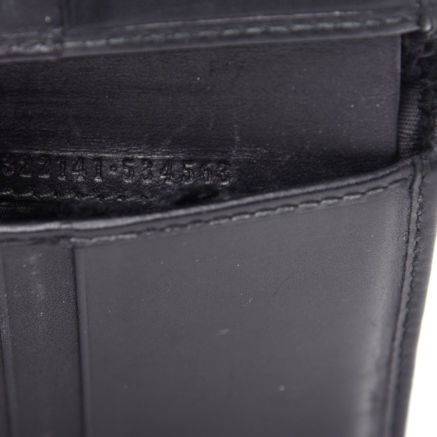GG Supreme Monogram Bi-Fold Wallet Black Grey
