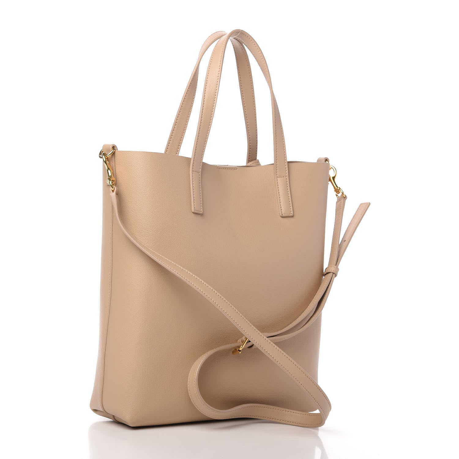 Saint Laurent Calfskin Toy Shopping Tote Nude Powder 3 of 10