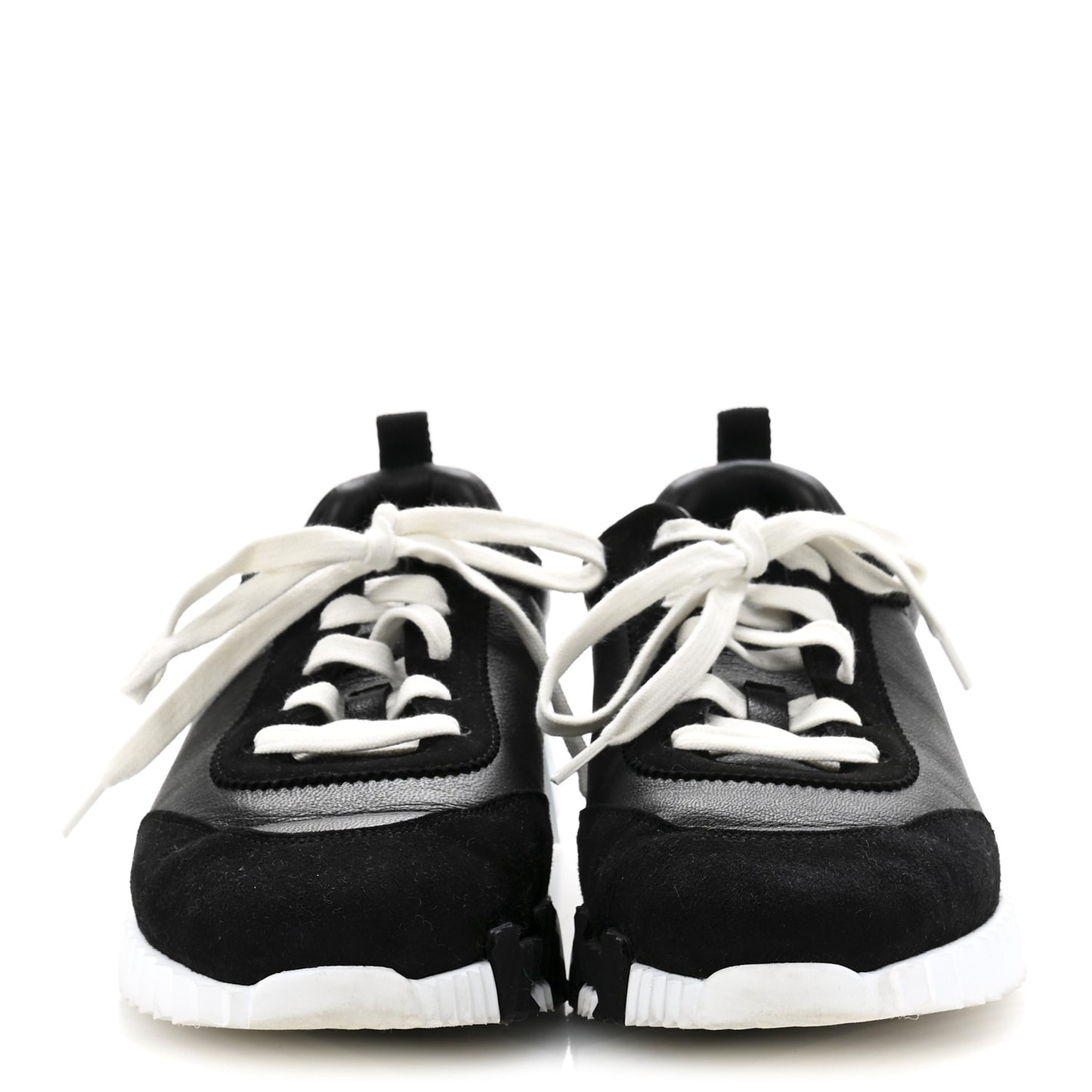 Goatskin Suede Goatskin Bouncing Sneakers 40.5 Black
