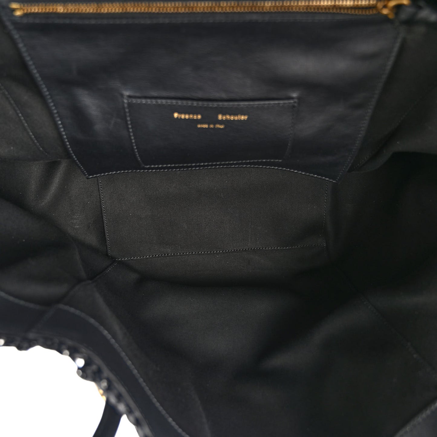 Raffia Calfskin Pipe Bag Black