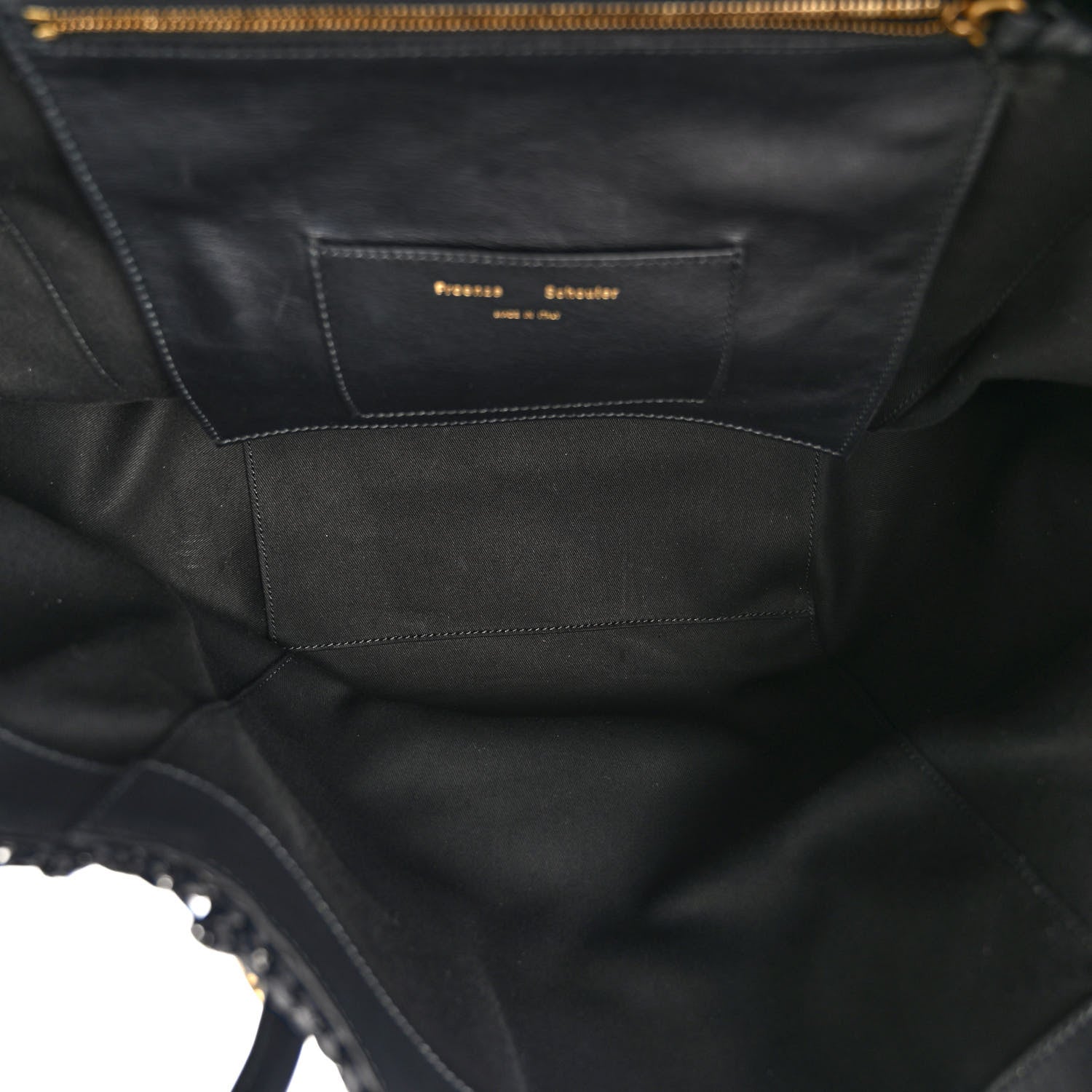 Proenza Schouler Raffia Calfskin Pipe Bag Black 6 of 10