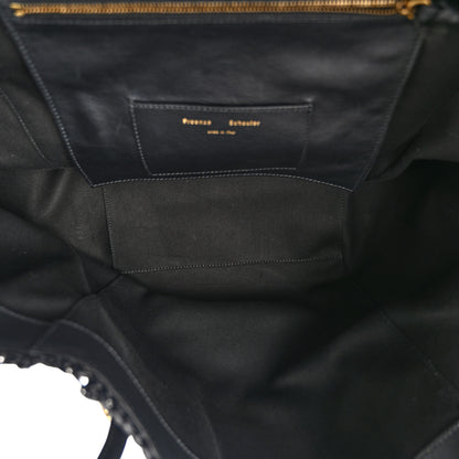 Proenza Schouler Raffia Calfskin Pipe Bag Black 6 of 10