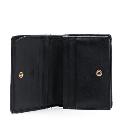 Gucci Calfskin Matelasse GG Marmont Card Case Black 3 of 4