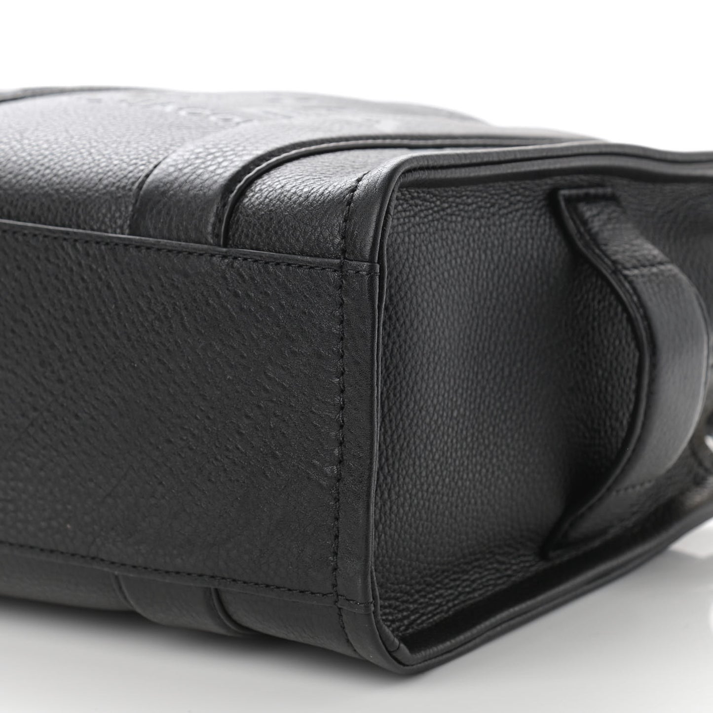 Grained Calfskin Small The Tote Bag Black