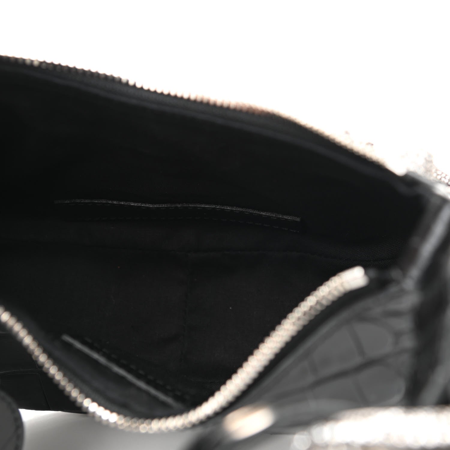 Balenciaga Extra Supple Calfskin Crystal Crocodile Embossed Le Cagole Shoulder Bag XS Black 5 of 10