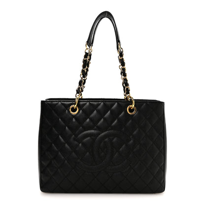 Chanel Caviar Quilted Grand Shopping Tote GST Black 1 of 10