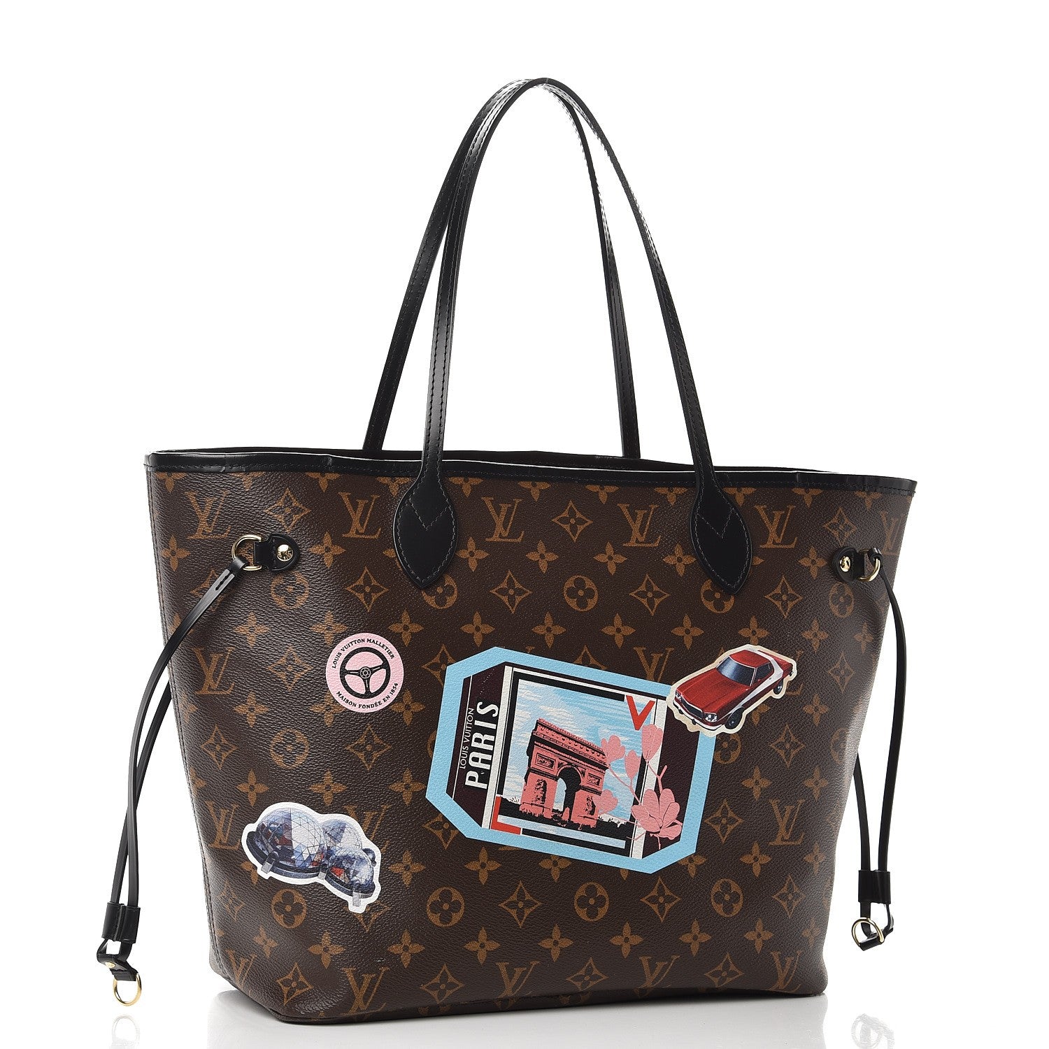 Louis Vuitton Monogram World Tour Neverfull MM 4 of 13