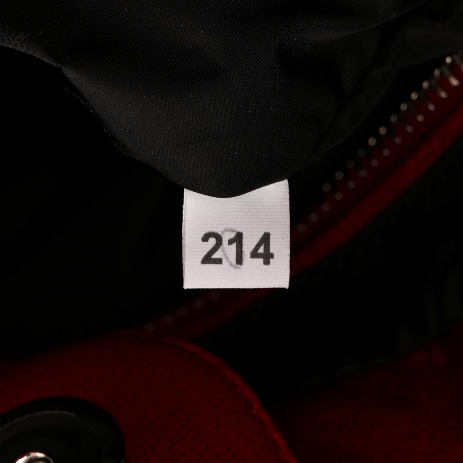Prada Nappa Bomber Tote Cherry 7 of 10