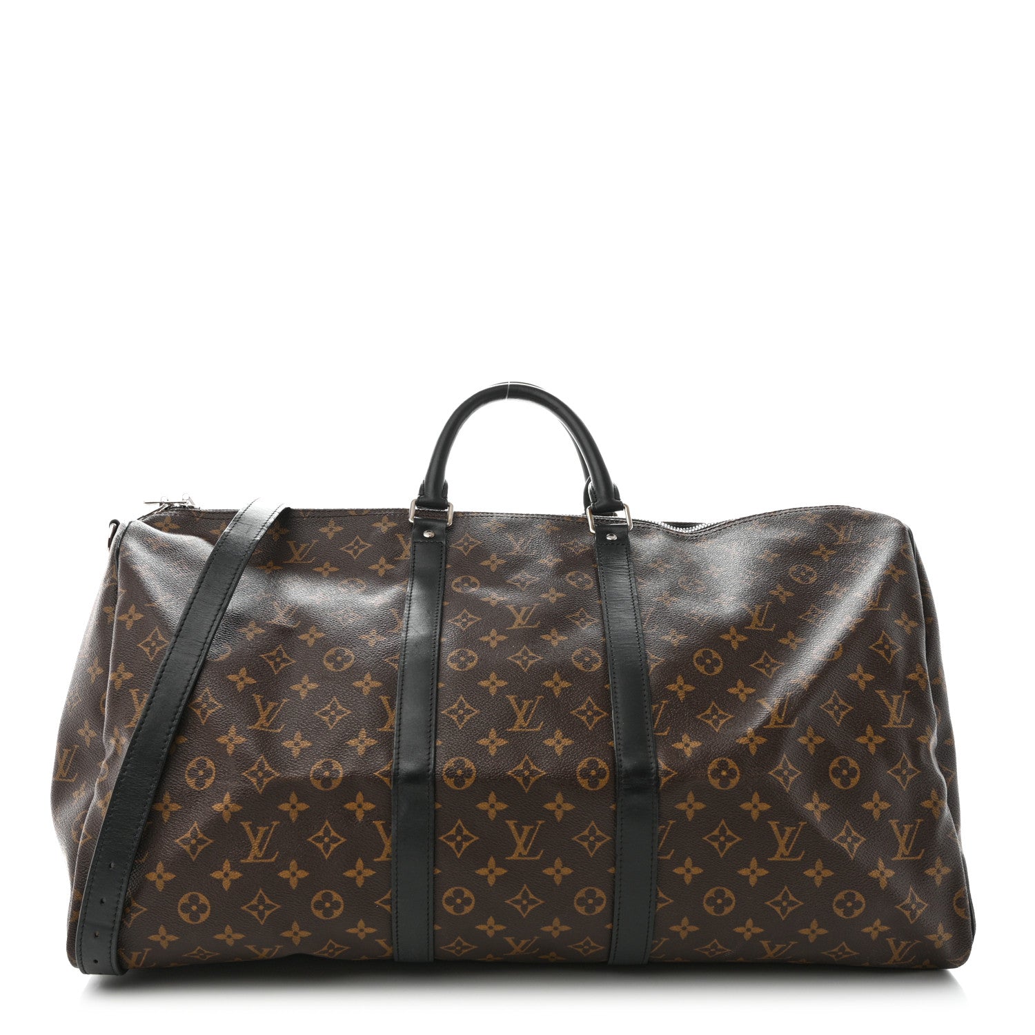 Louis Vuitton Monogram Macassar Keepall Bandouliere 55 1 of 9