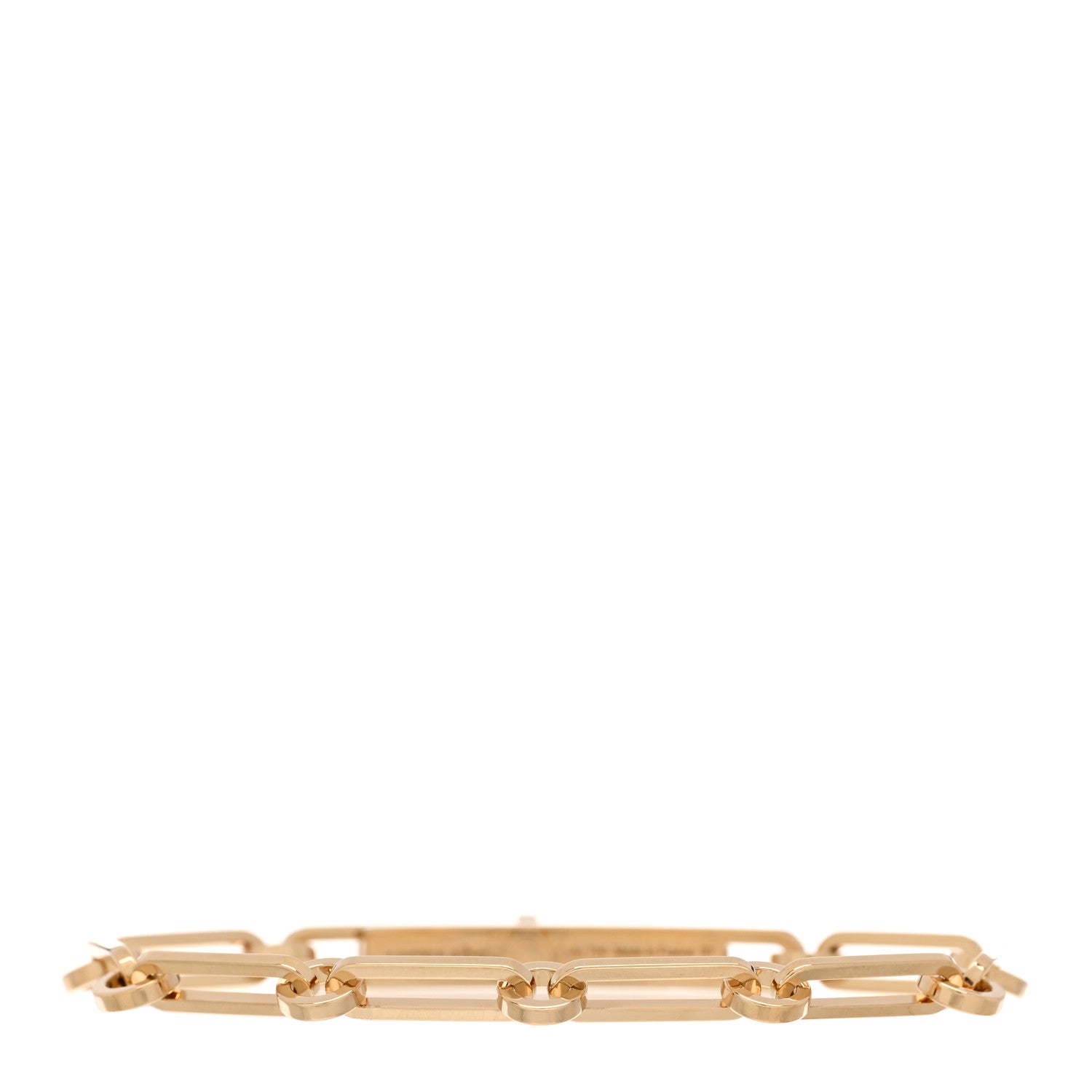 Hermes 18K Yellow Gold Diamond PM Kelly Chaine Bracelet ST 2 of 4