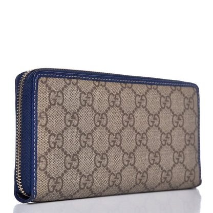 Gucci GG Plus Monogram USA Flag Zip Around Wallet Blue 3 of 7