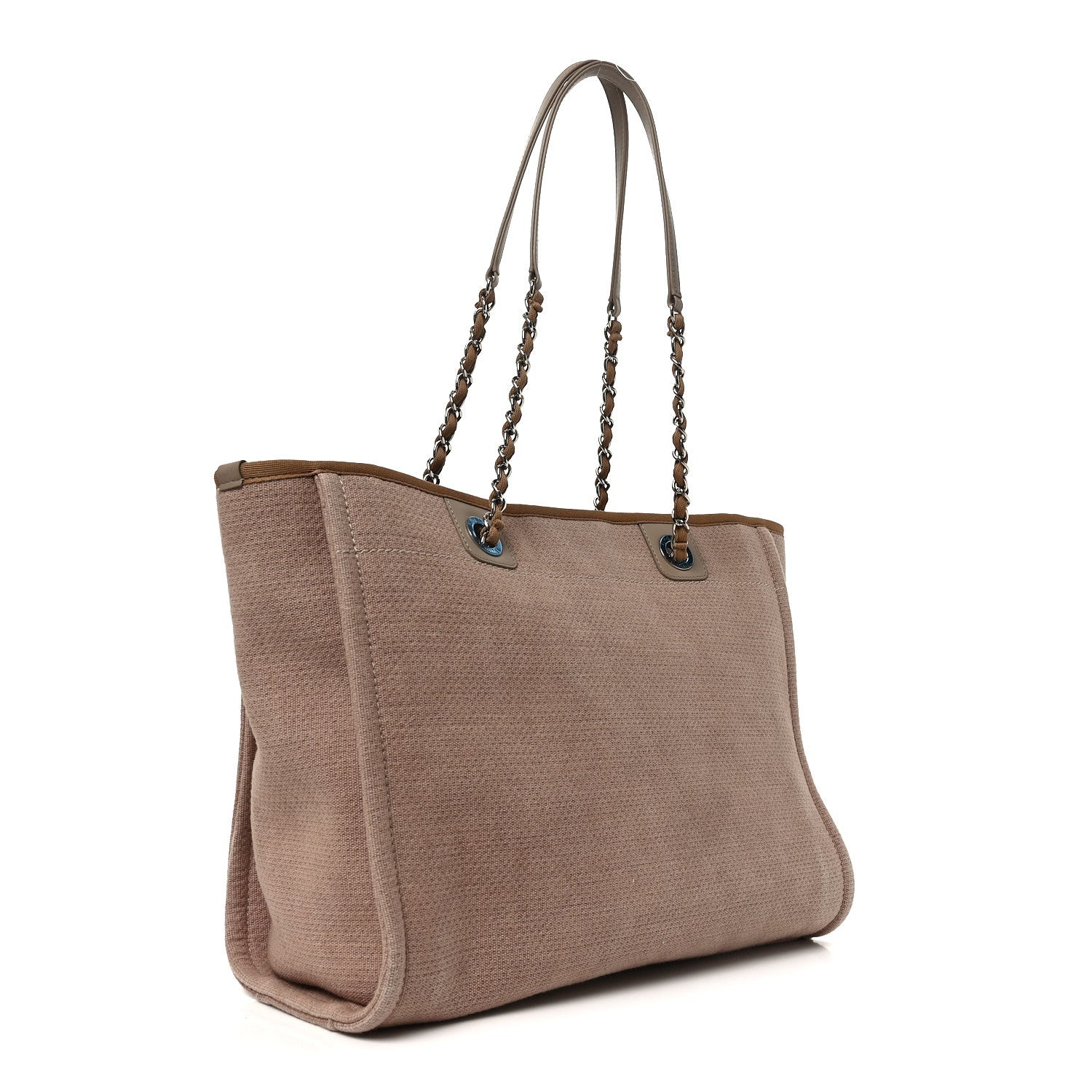 Chanel Canvas Small Deauville Tote Ecru 2 of 10