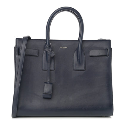 Saint Laurent Calfskin Small Sac De Jour Navy 1 of 17