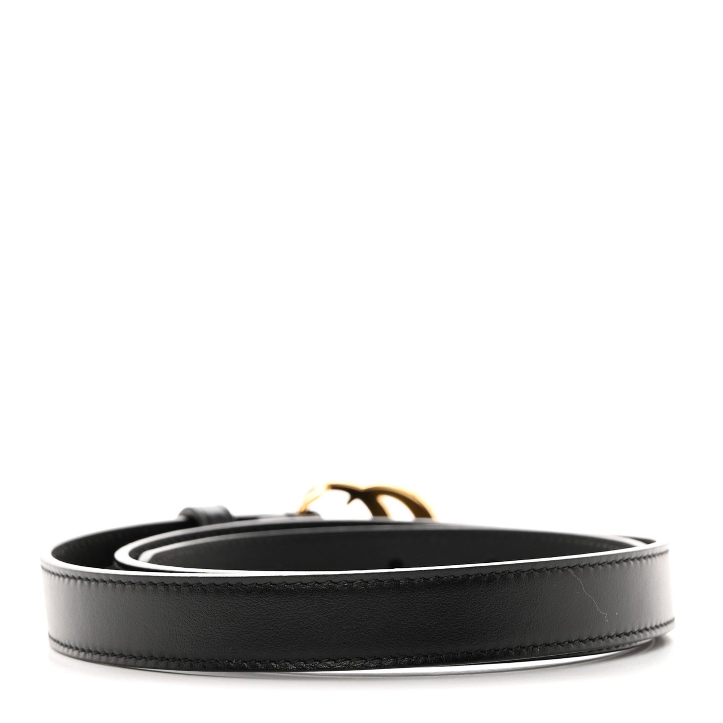 Calfskin Double G 20mm Belt 75 30 Black