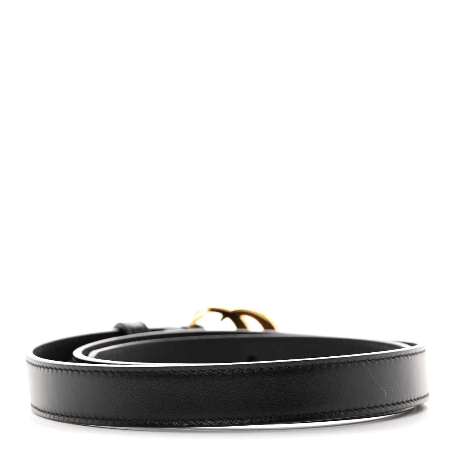 Gucci Calfskin Double G 20mm Belt 75 30 Black 2 of 6