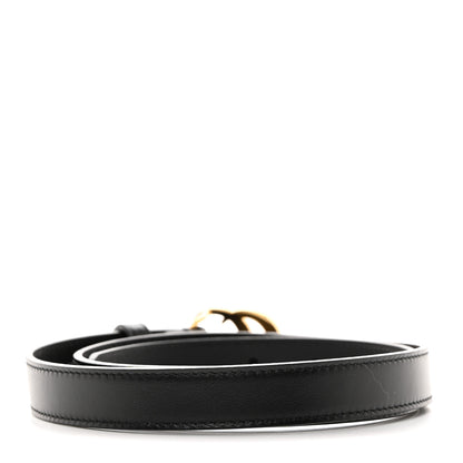 Gucci Calfskin Double G 20mm Belt 75 30 Black 2 of 6