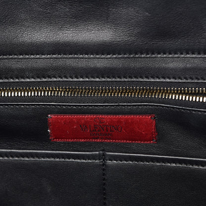 Valentino Garavani Vitello Medium Rockstud Tote Black 8 of 13
