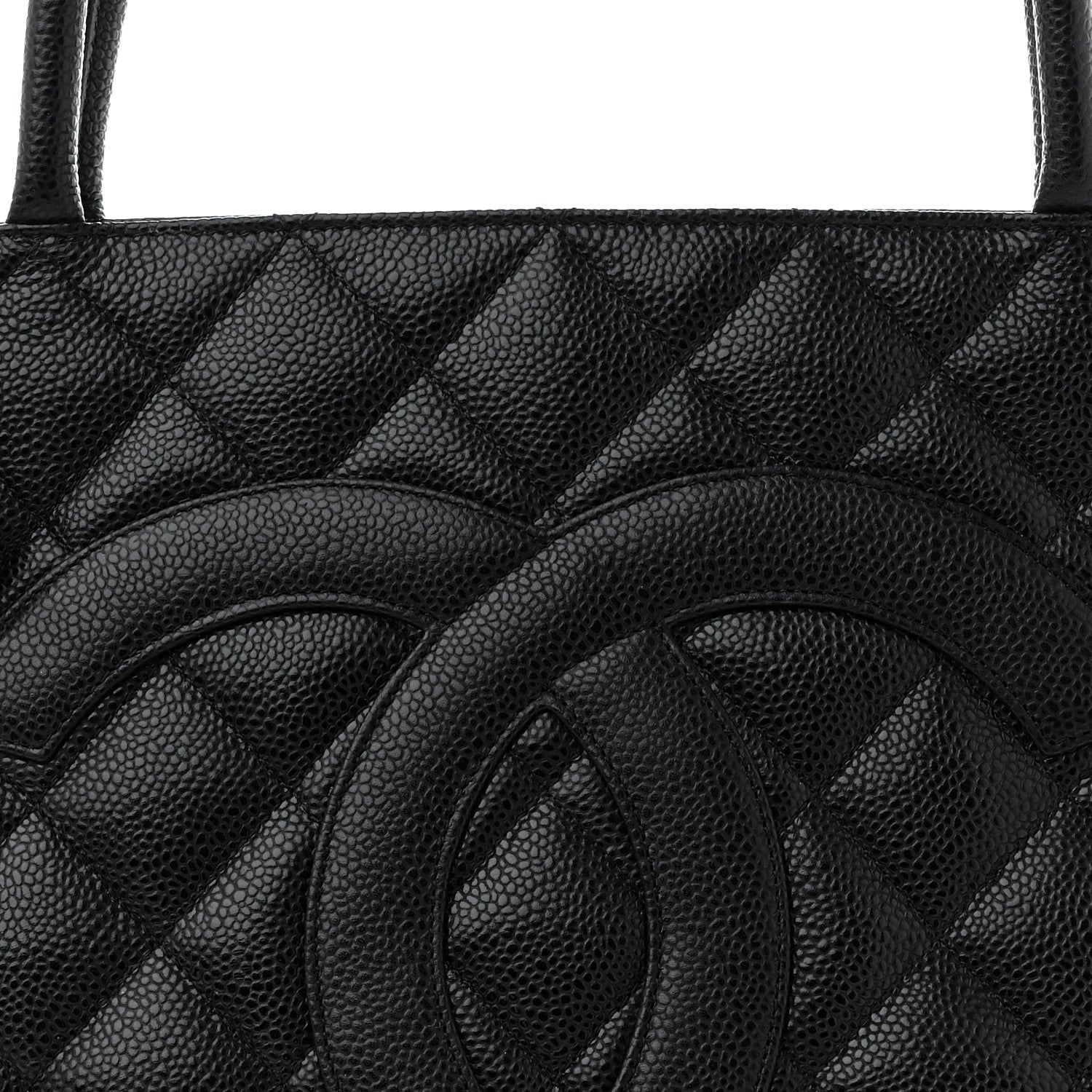 Chanel Caviar Quilted Medallion Black 9 of 12