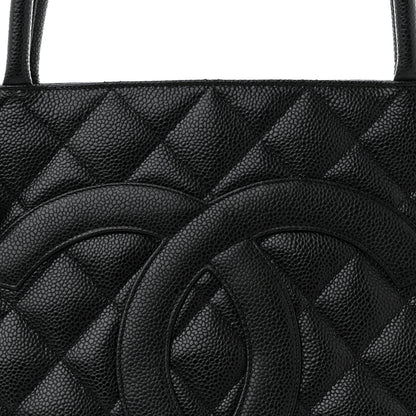 Chanel Caviar Quilted Medallion Black 9 of 12