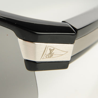 Louis Vuitton Cup GM Sunglasses Black Blue 7 of 8