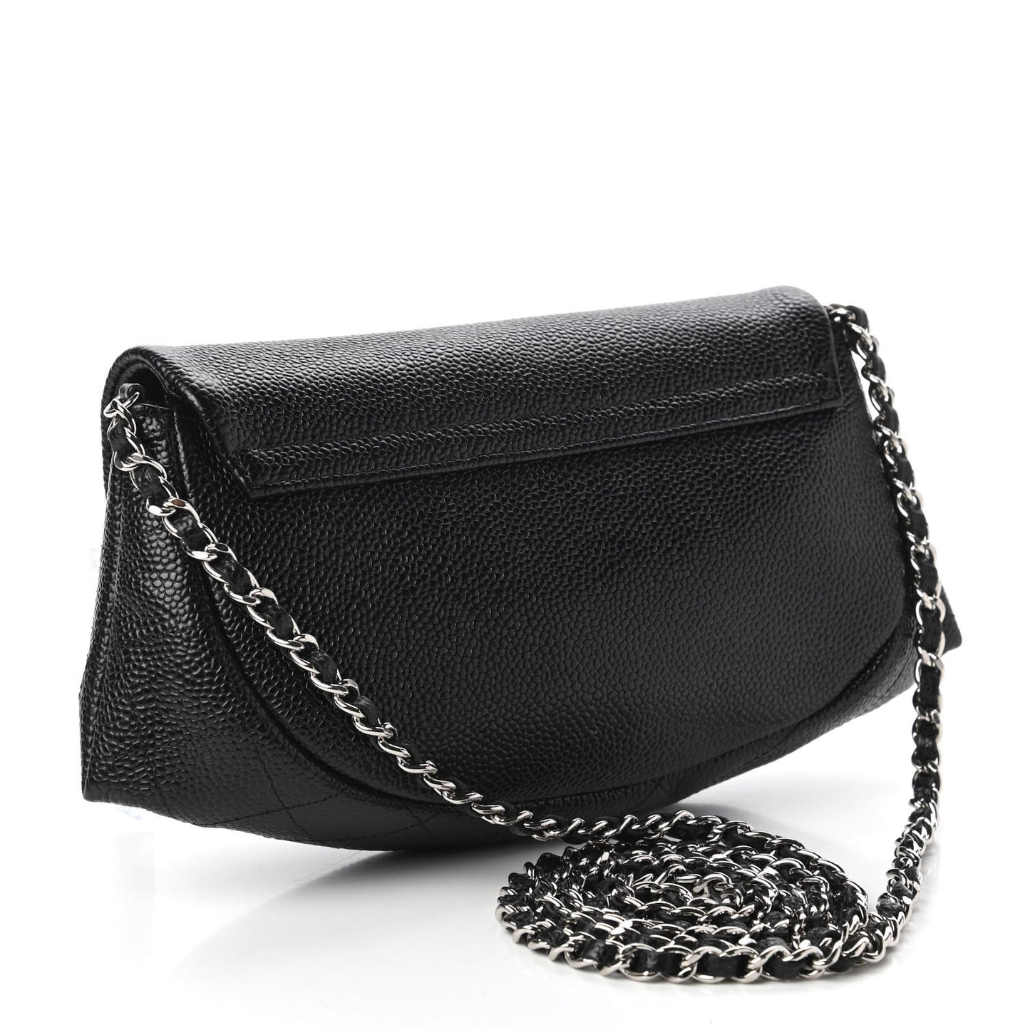 Caviar Half Moon Wallet On Chain WOC Black