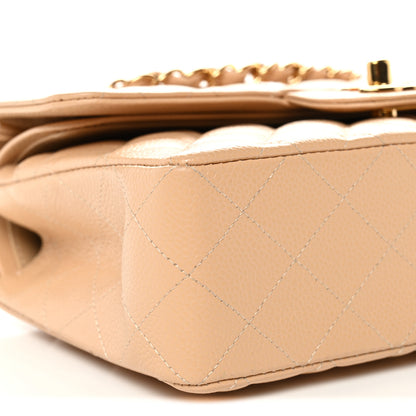 Chanel Caviar Quilted Small Double Flap Beige 9 of 11