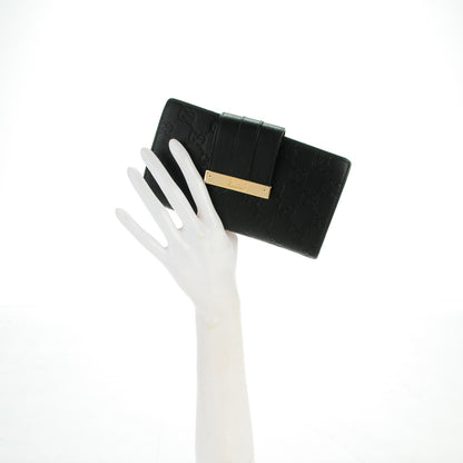 Gucci Guccissima Ladies Web Long Wallet Black 2 of 6