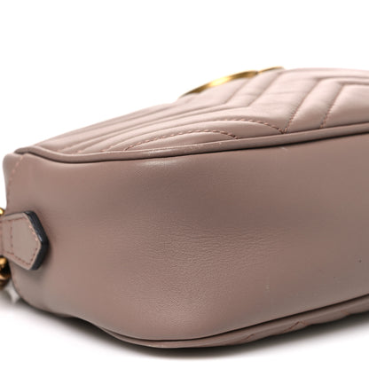 Gucci Calfskin Matelasse Small GG Marmont Chain Shoulder Bag Porcelain Rose 8 of 10