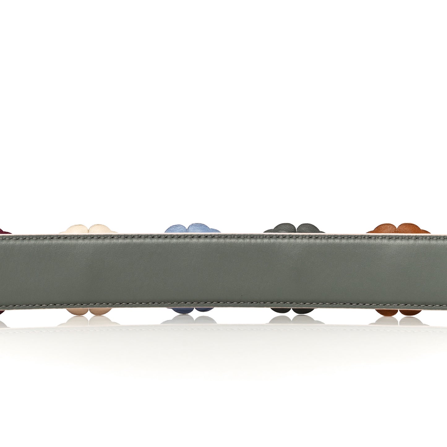 Vitello Dolce Flowerland Studded Strap You Moresco Malachite