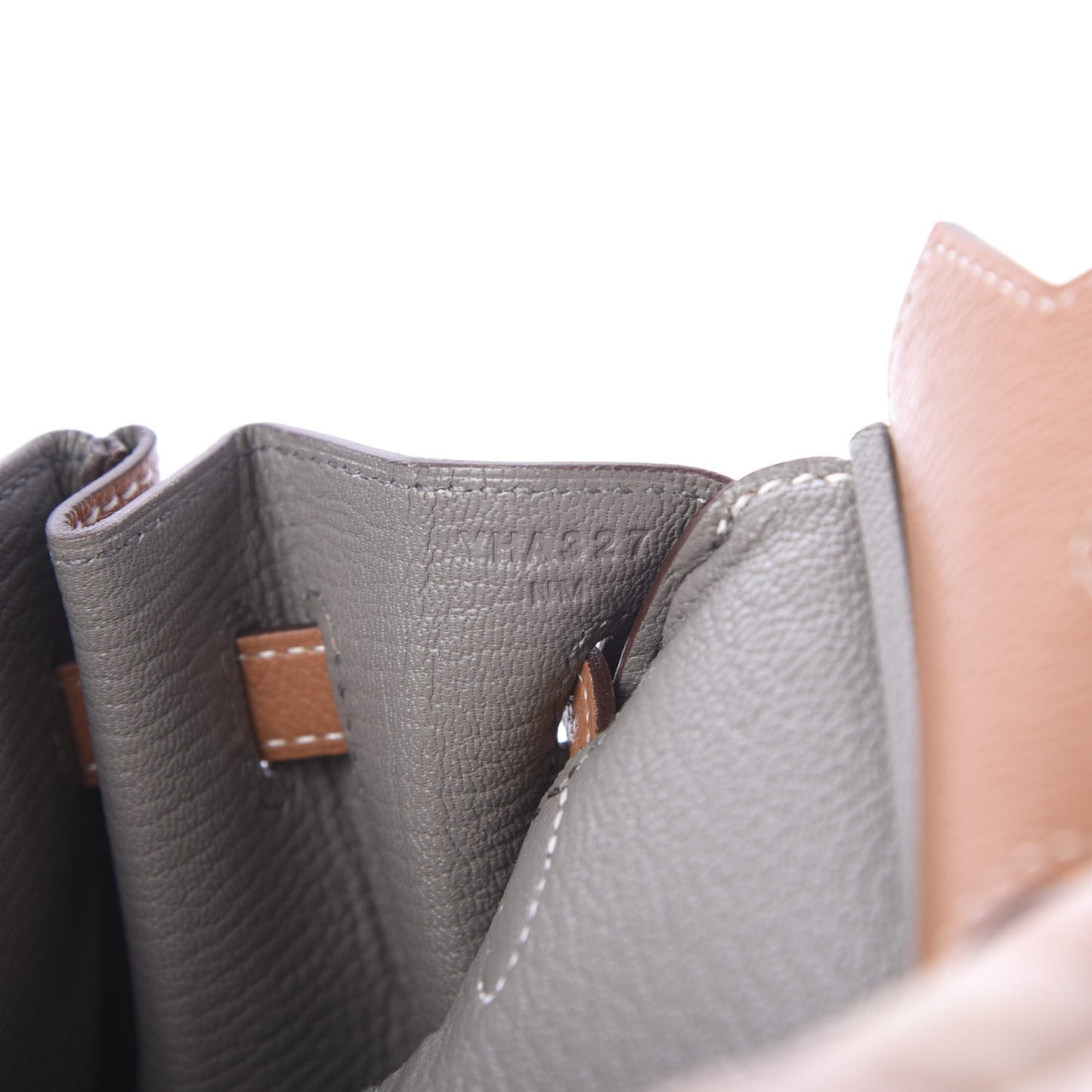 Taurillon Novillo Verso Birkin 25 Gold Gris Tourterelle