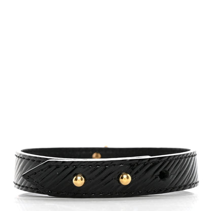 Louis Vuitton Electric Epi Twist It Bracelet 19 Black 2 of 9