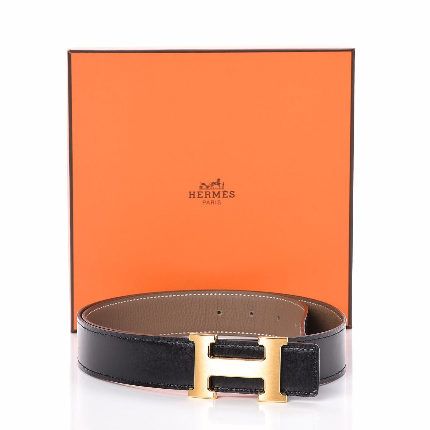 Box Togo 32mm H Belt 95 Black Etoupe
