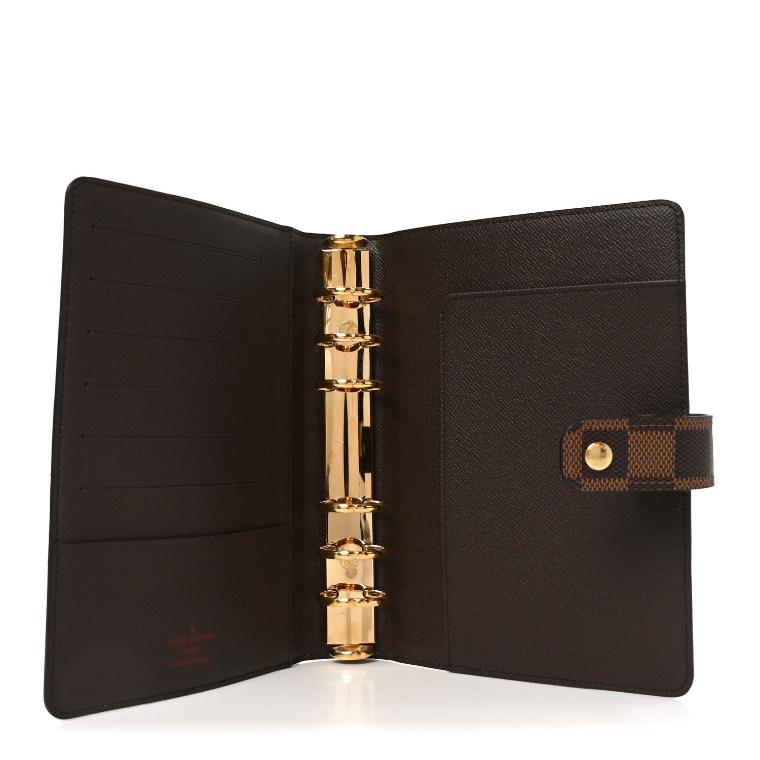 Louis Vuitton Damier Ebene Medium Ring Agenda Cover 5 of 6