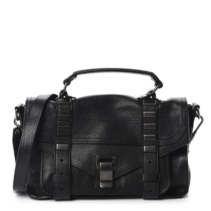 Proenza Schouler Lambskin Stud Tiny PS1 Satchel Black 1 of 11