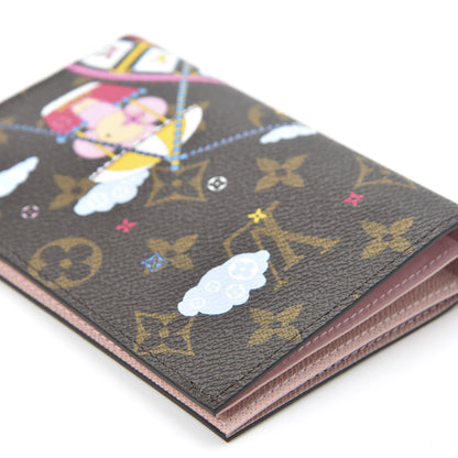Louis Vuitton Monogram 2020 Christmas Animation Big Wheel Passport Cover Rose Ballerine 6 of 9