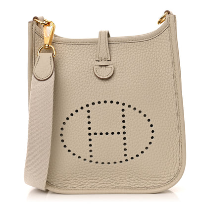Hermes Taurillon Clemence Evelyne TPM Craie 1 of 11