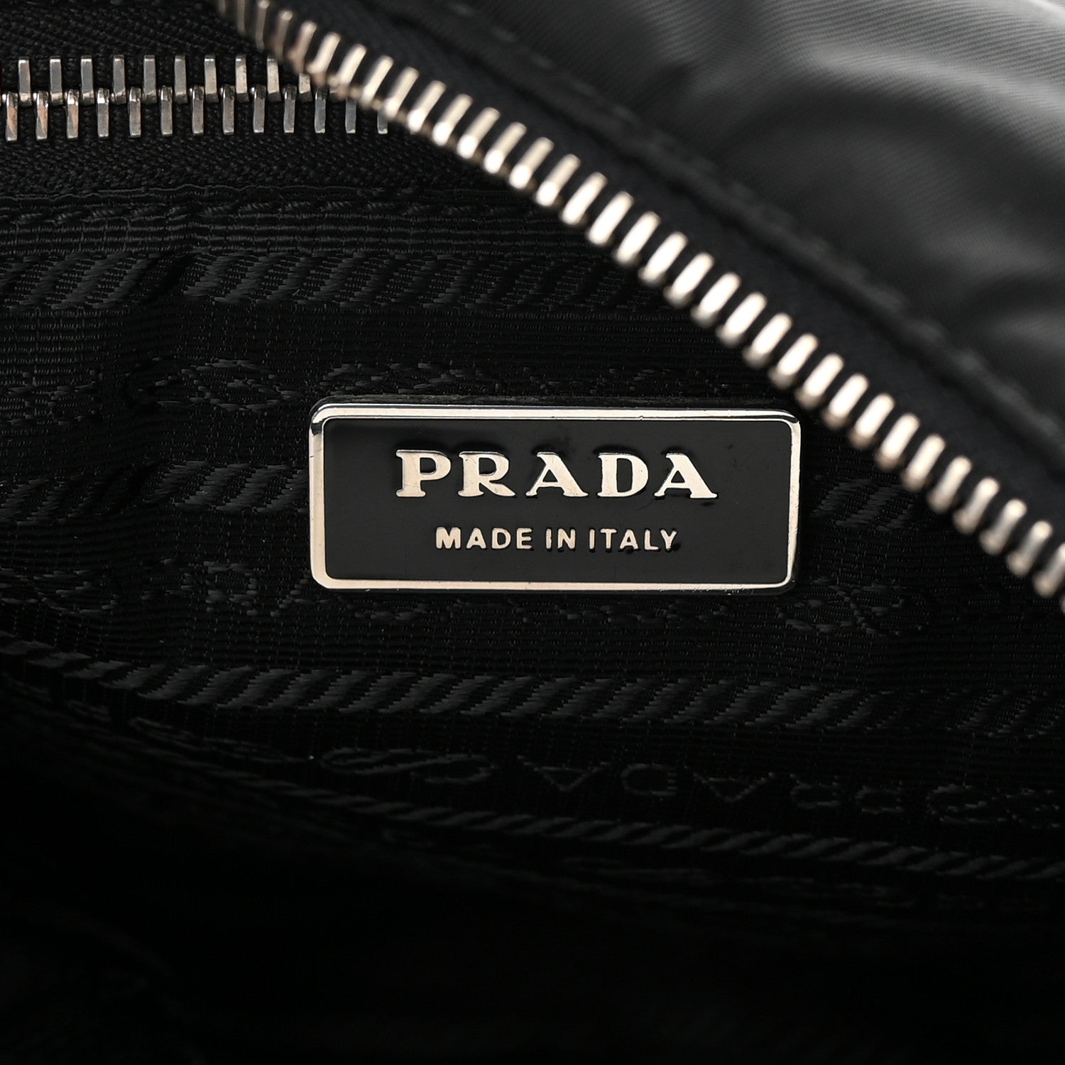Prada Tessuto Nylon Saffiano Sacca Shoulder Bag Black 6 of 11