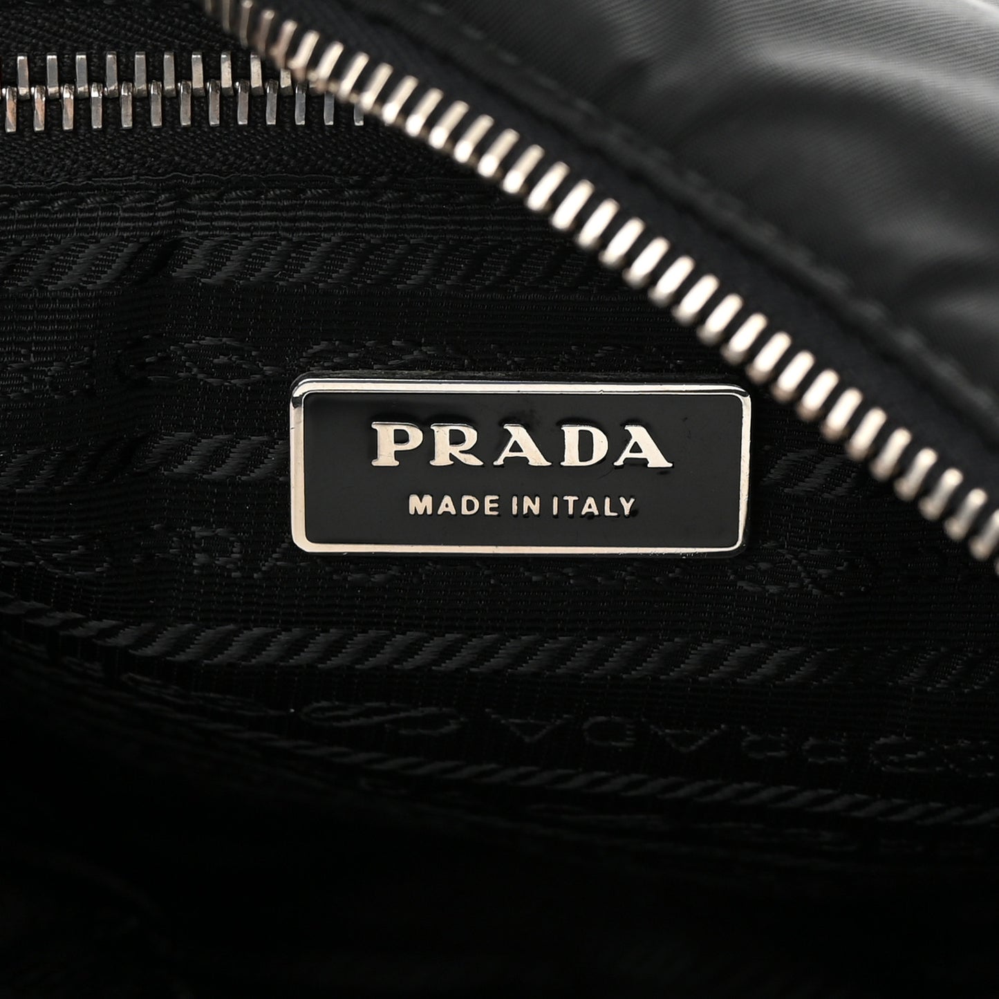 Tessuto Nylon Saffiano Sacca Shoulder Bag Black