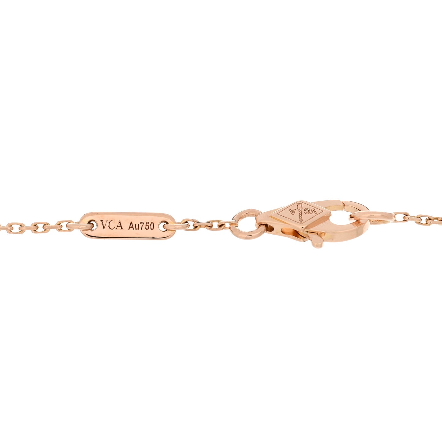 18K Rose Gold Carnelian Sweet Alhambra Heart Bracelet