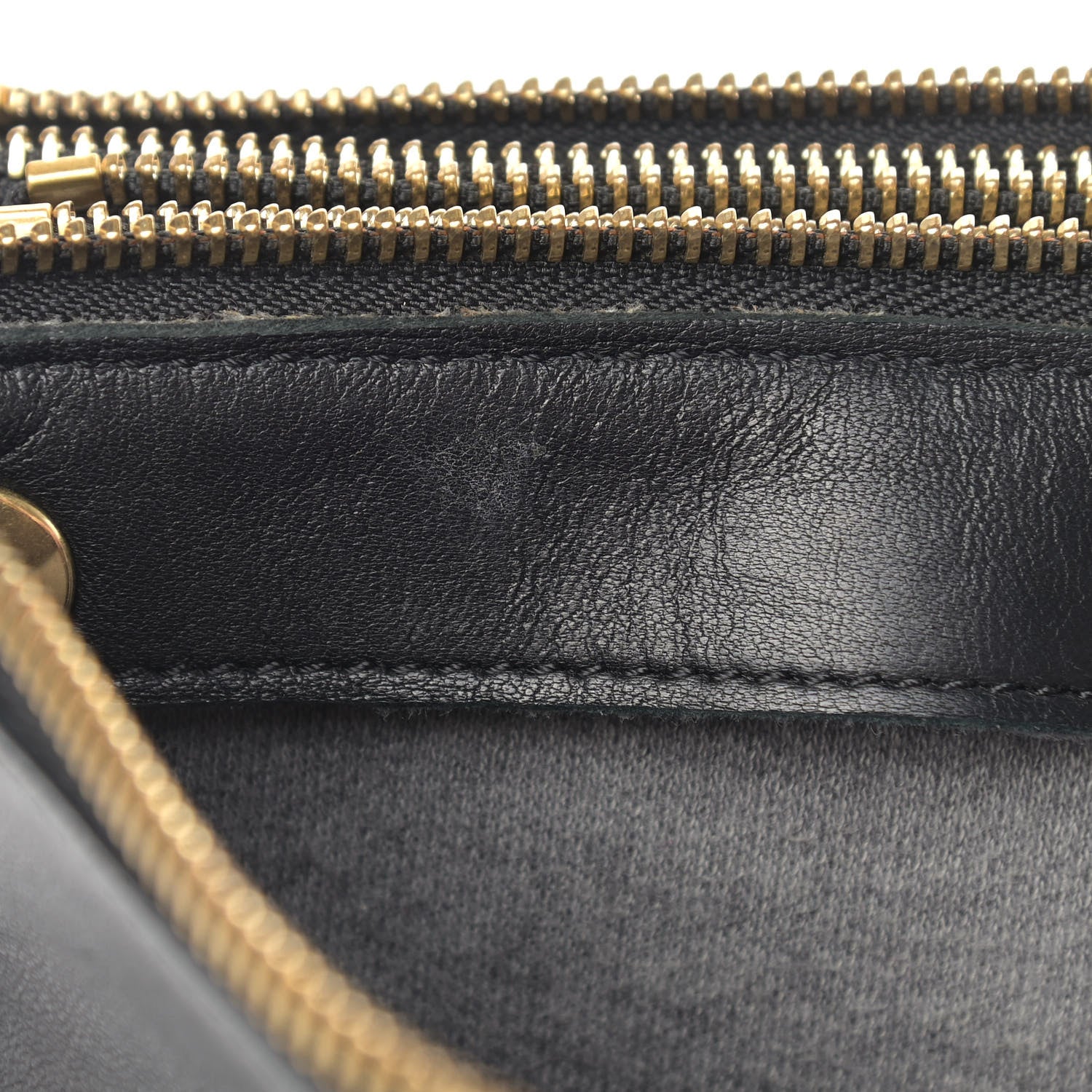 Celine Lambskin Large Trio Crossbody Bag Black 13 of 15
