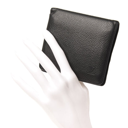 Louis Vuitton Taiga Porte Billets 3 Cartes Billfold Wallet Coin Case Ardoise 2 of 6