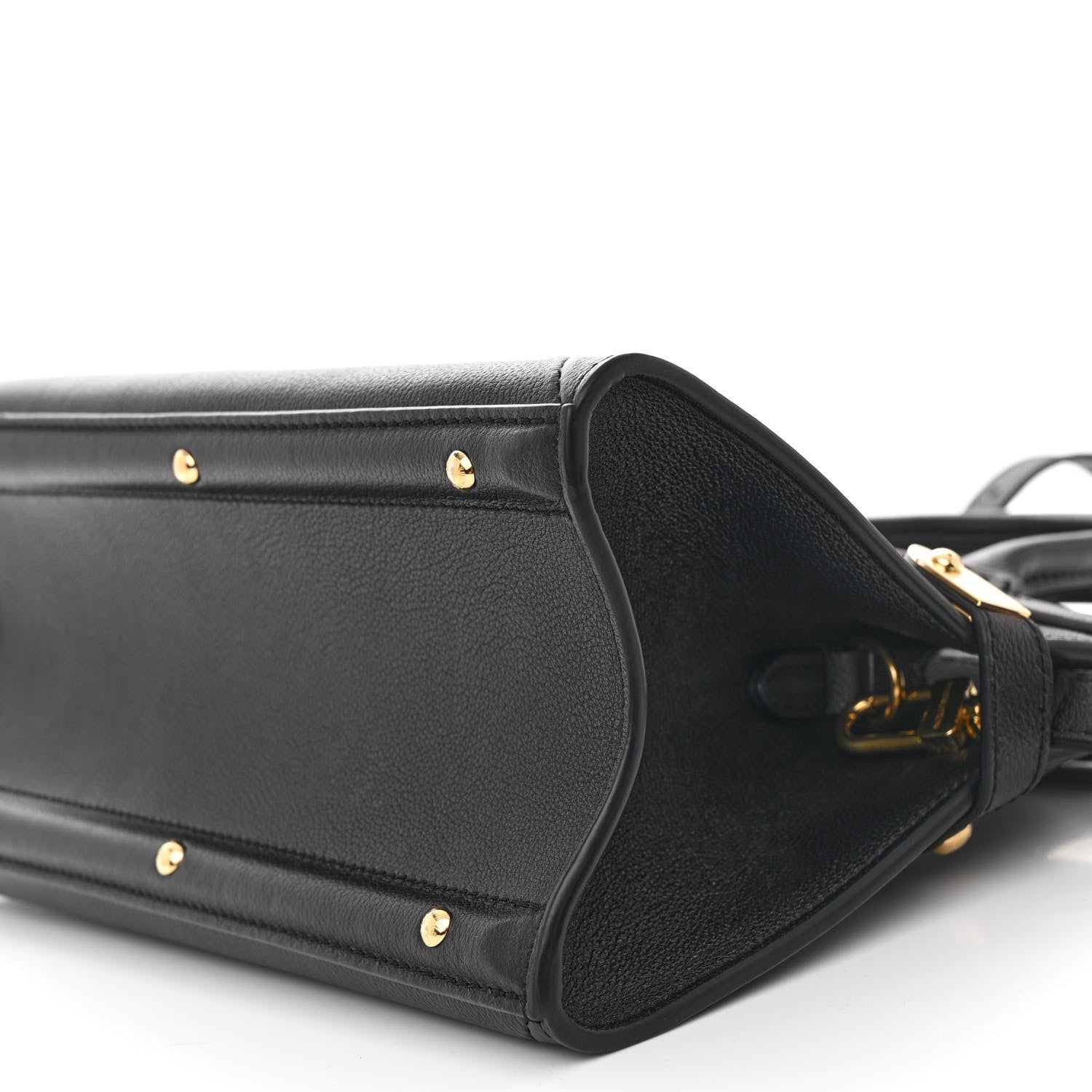 Louis Vuitton Calfskin Steamer PM  Black 7 of 9
