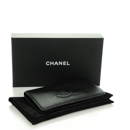 Chanel Caviar Timeless CC Yen Wallet Black 4 of 8
